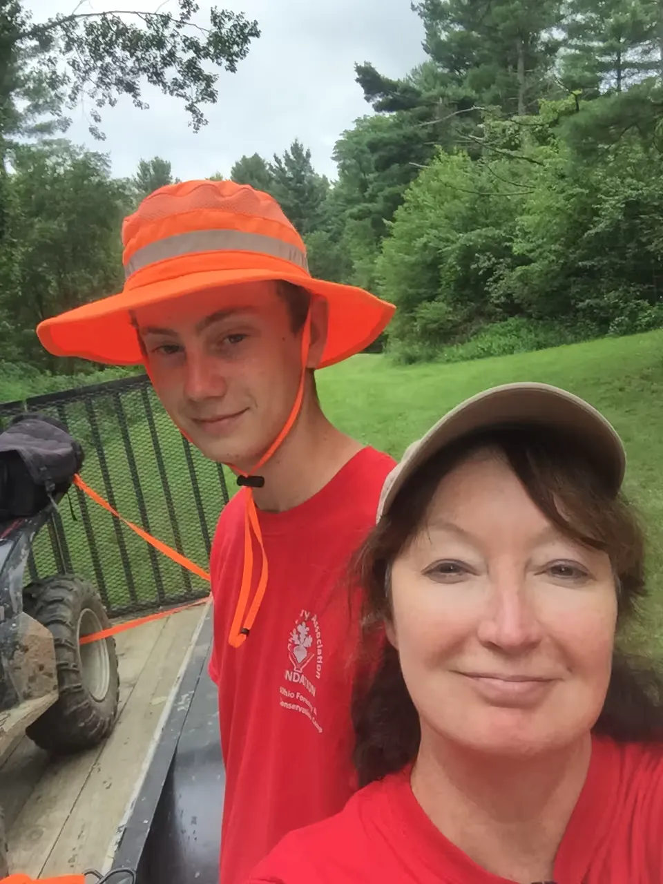 Cassie with her son